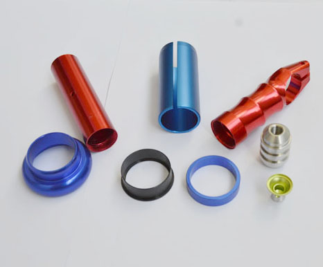 Color anodized turning parts